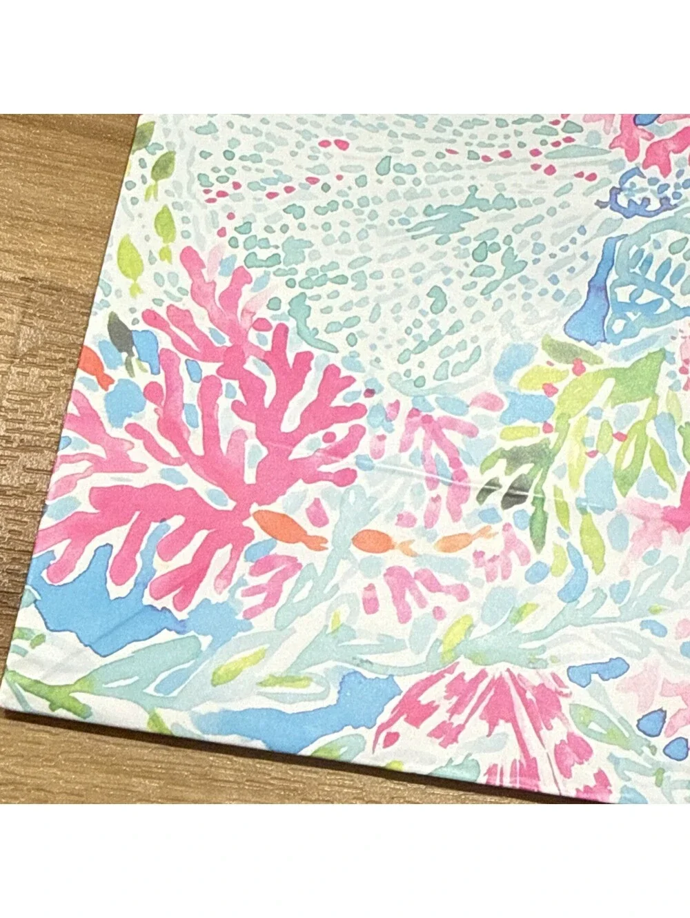 Lilly Pulitzer  CORAL PRINT Paper Gift Bag 11in x 8in